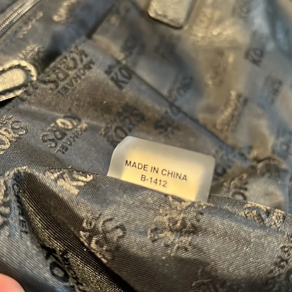 Michael Kors Black Leather Hobo Bag